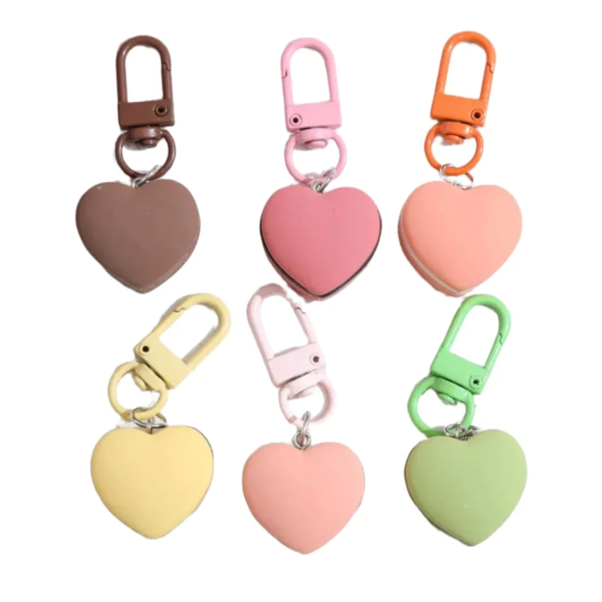 Mini Heart Macaron Keychain