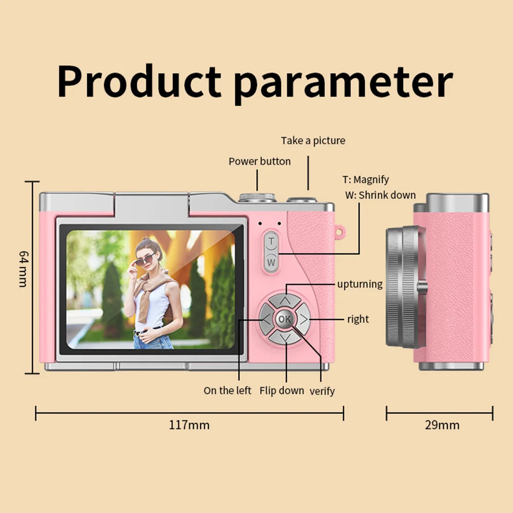 4K Digital Camera w/ Flip Screen