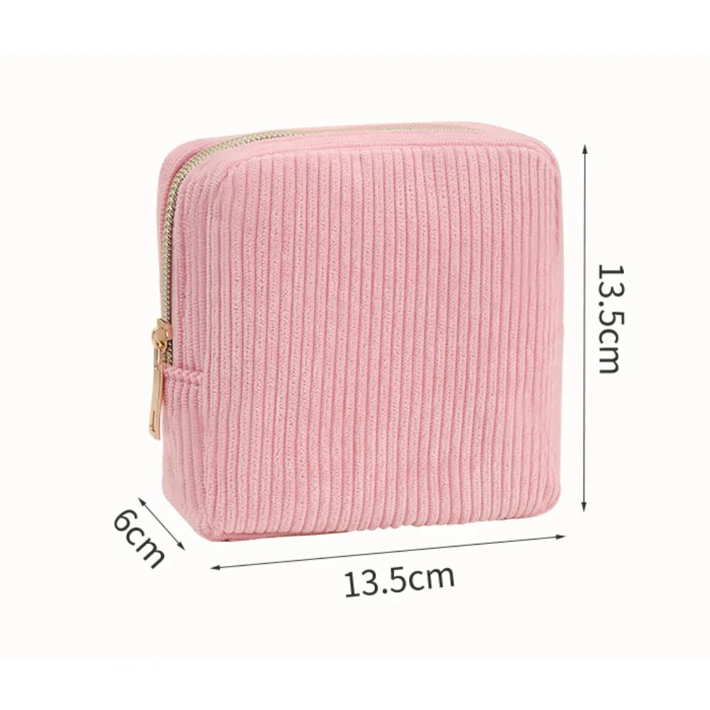 Mini Corduroy Cosmetics Bag