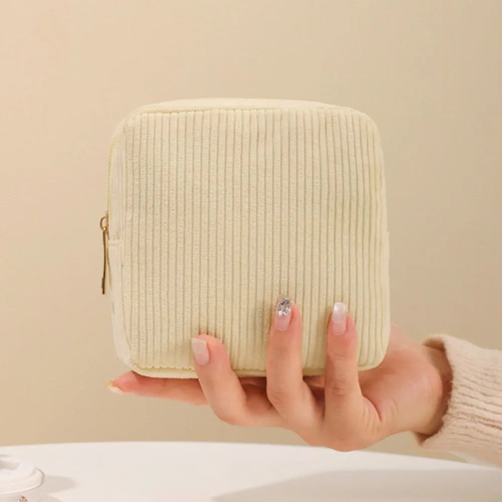 Mini Corduroy Cosmetics Bag