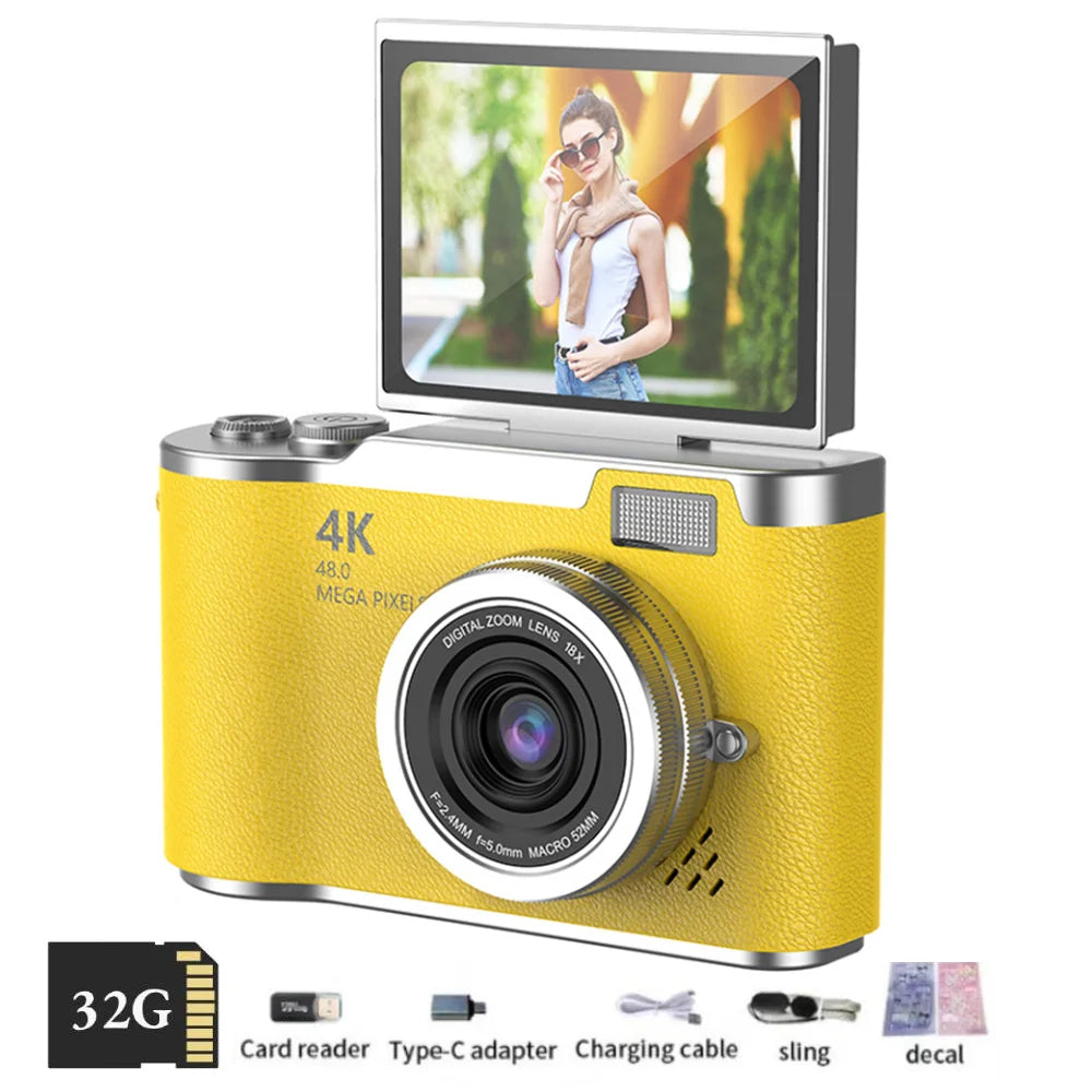 4K Digital Camera w/ Flip Screen