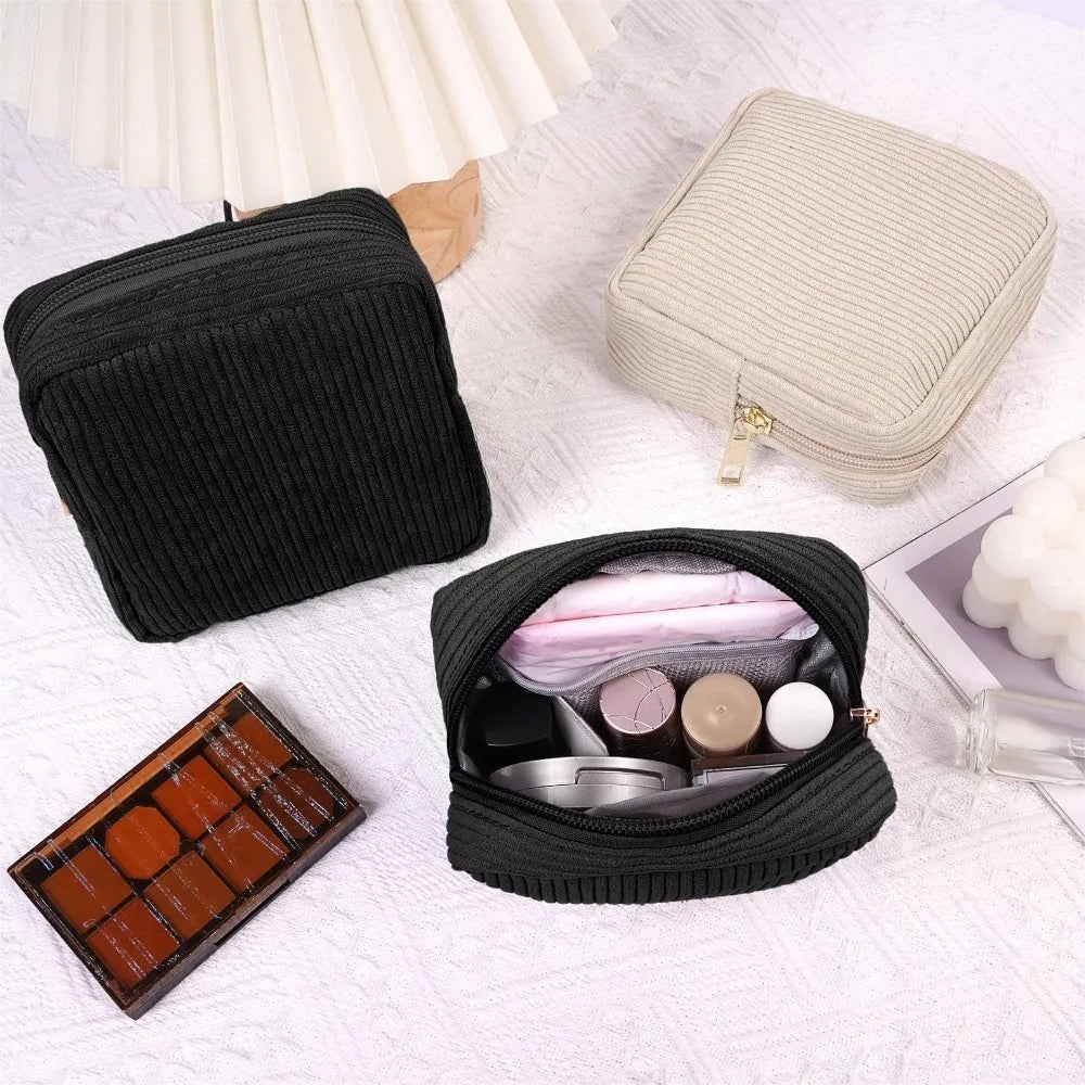 Mini Corduroy Cosmetics Bag