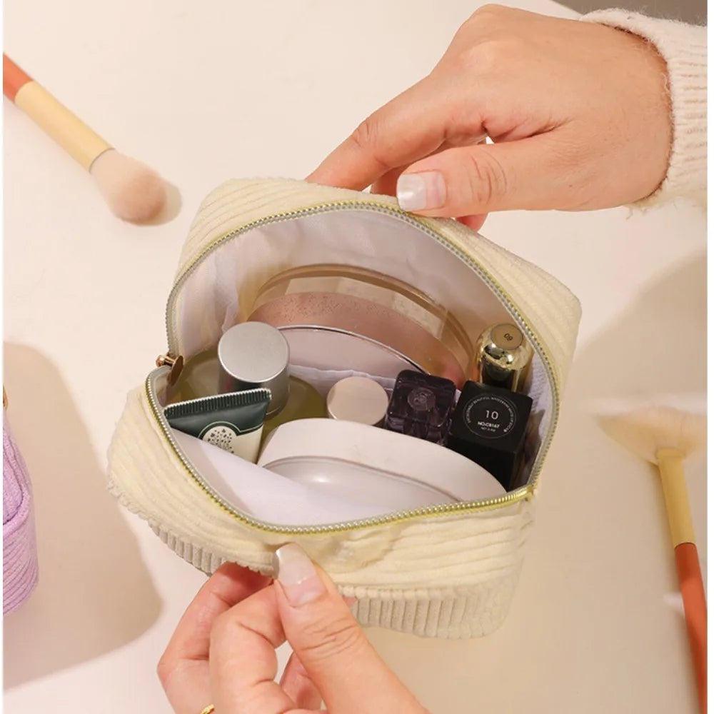 Mini Corduroy Cosmetics Bag
