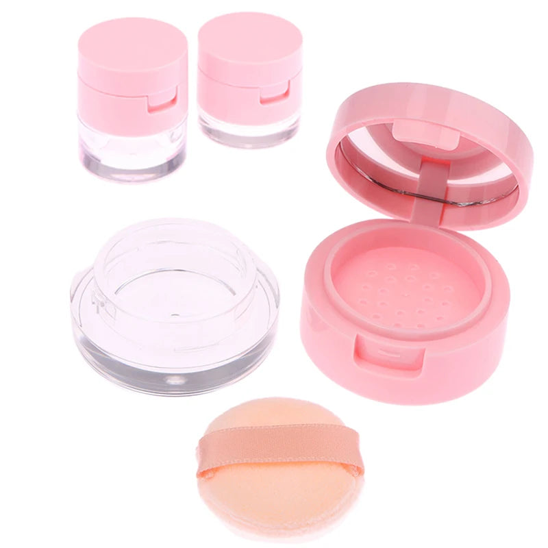 Fillable Mini Plastic Loose Powder Container