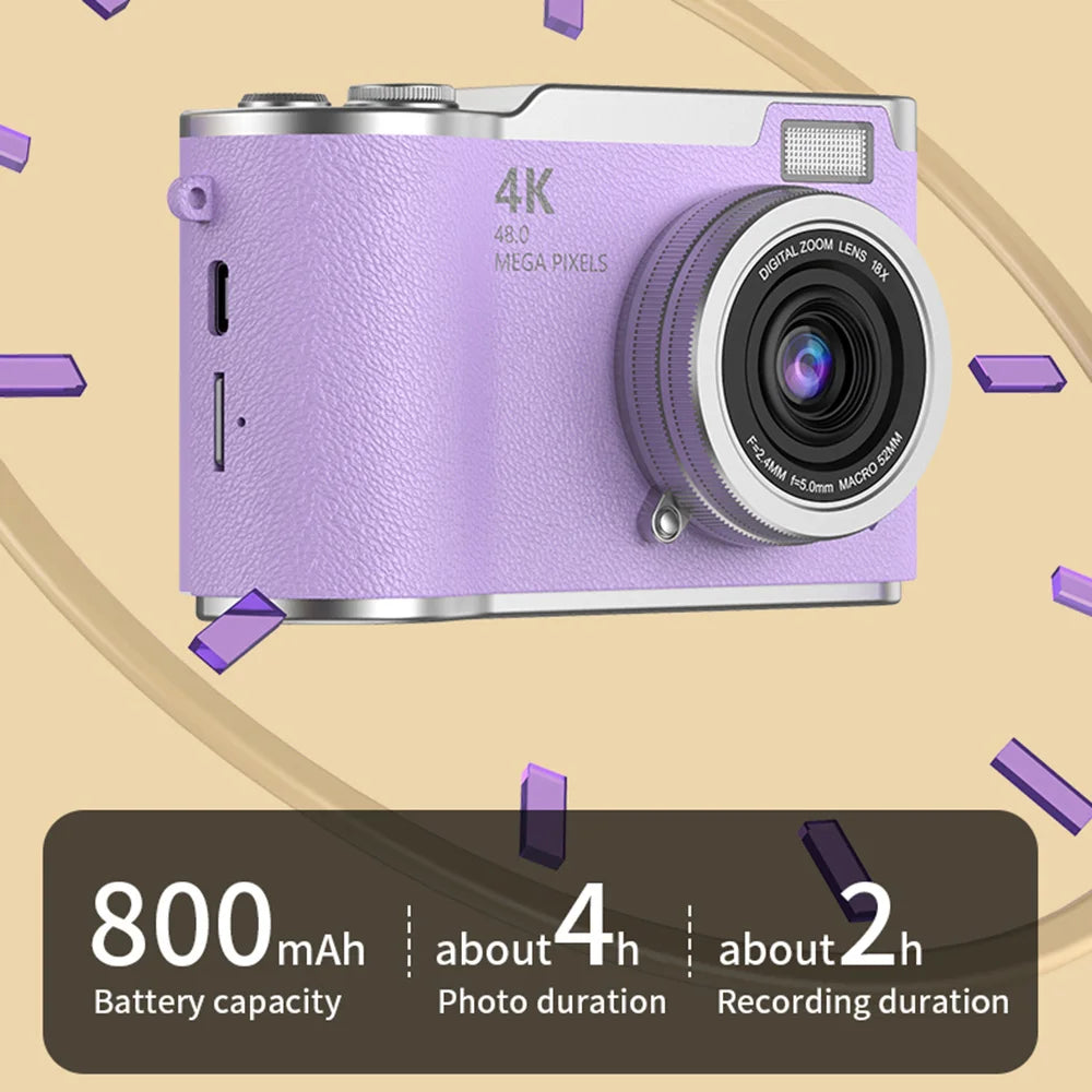 4K Digital Camera w/ Flip Screen