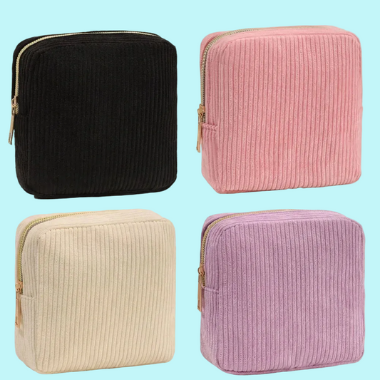 Mini Corduroy Cosmetics Bag