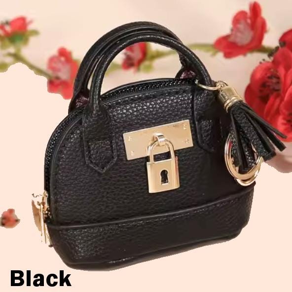 Miniature Lock Purse Bag Charm / Favor with Mini Beauty Essentials