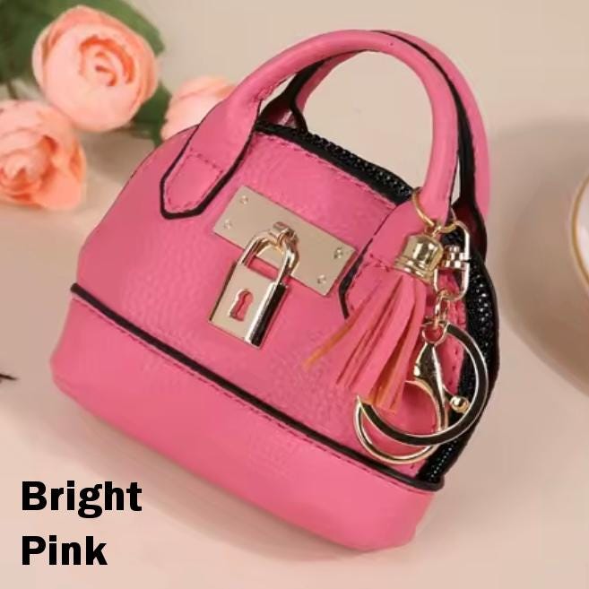 Miniature Lock Purse Bag Charm / Favor with Mini Beauty Essentials
