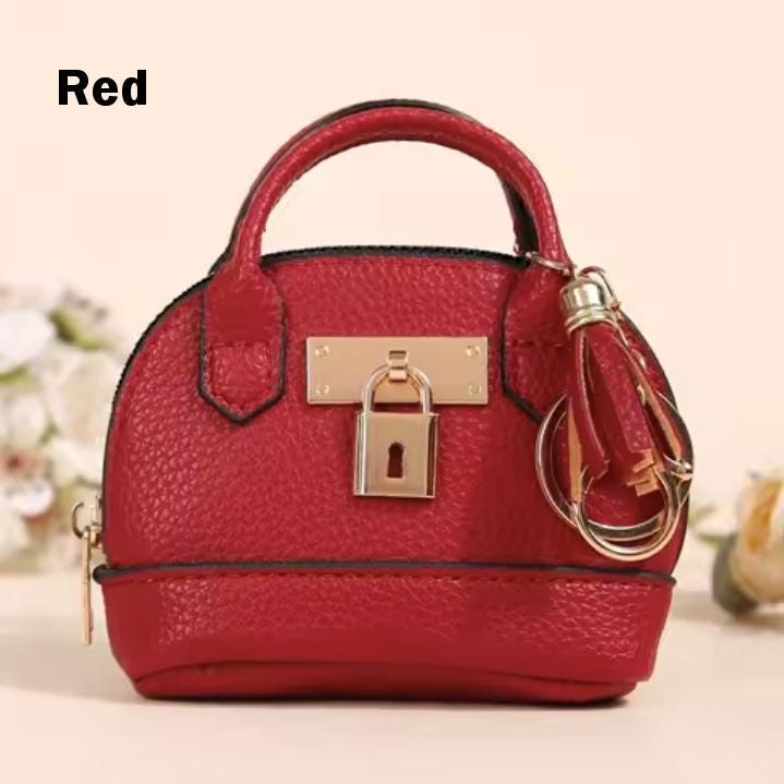 Miniature Lock Purse Bag Charm / Favor with Mini Beauty Essentials