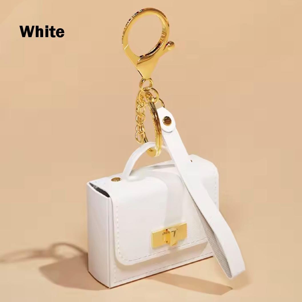 Miniature Squared Purse Bag Charm / Favor with Mini Beauty Essentials