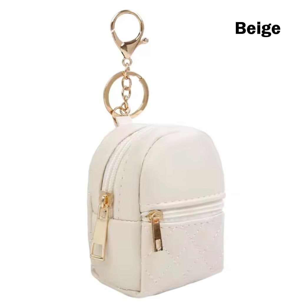 Miniature Quilted Backpack Bag Charm/ Favor with Mini Beauty Essentials