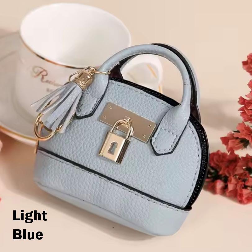 Miniature Lock Purse Bag Charm / Favor with Mini Beauty Essentials