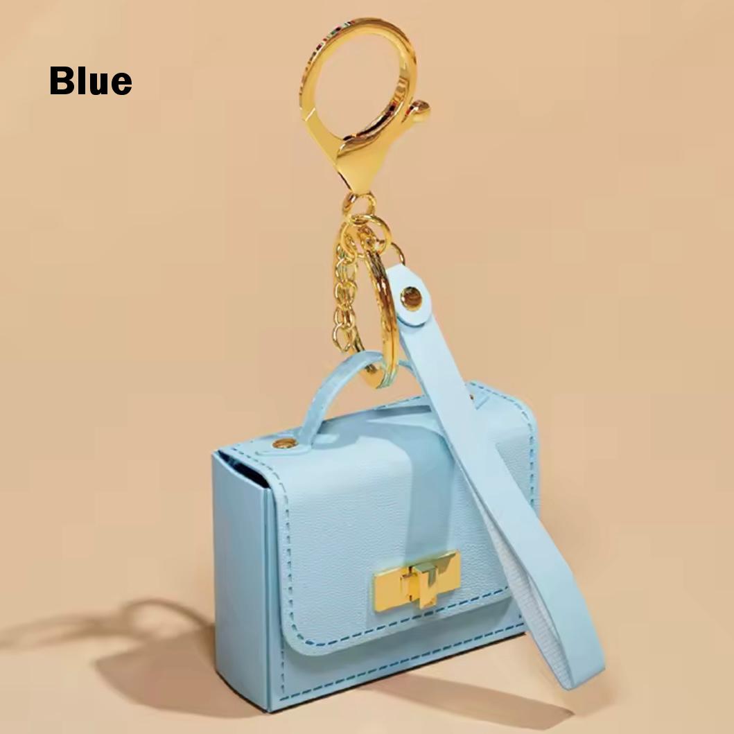 Miniature Squared Purse Bag Charm / Favor with Mini Beauty Essentials