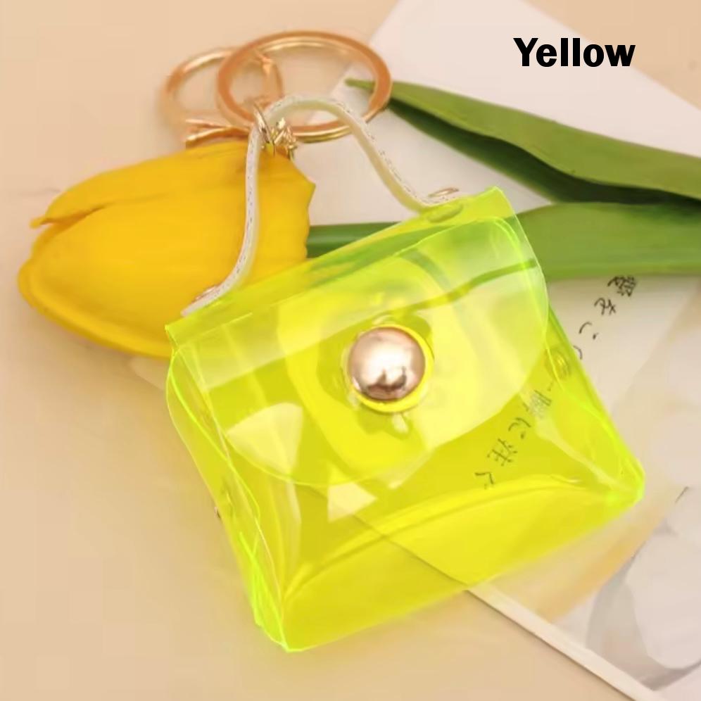 Miniature Clear Purse Bag Charm / Favor with Mini Beauty Essentials