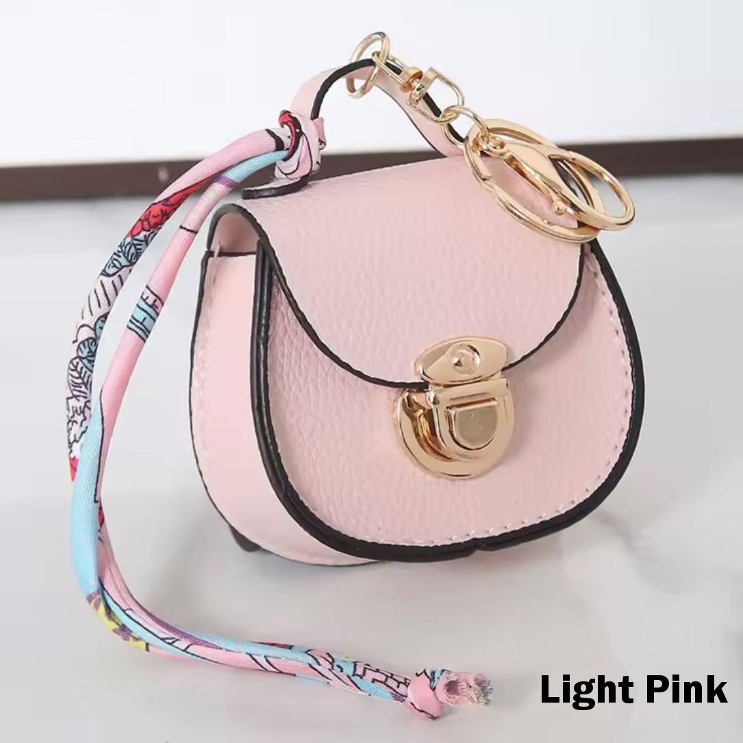 Miniature Saddle Bag Purse Charm / Favor with Mini Beauty Essentials