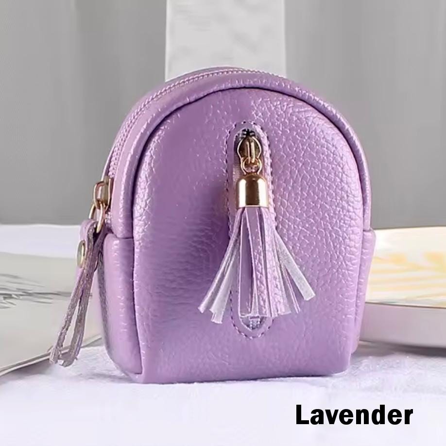 Miniature Tassle Backpack Bag Charm / Favor with Mini Beauty Essentials