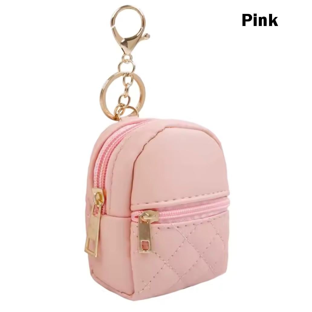 Miniature Quilted Backpack Bag Charm/ Favor with Mini Beauty Essentials